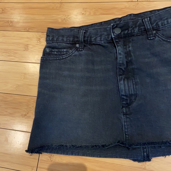Free People black denim skirt - Picture 8 of 9